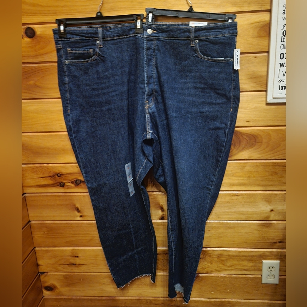 💰⏳Old Navy High Rise O.G. Straight Leg Ankle Jean Sz 28 NWT Secret Slim Pockets